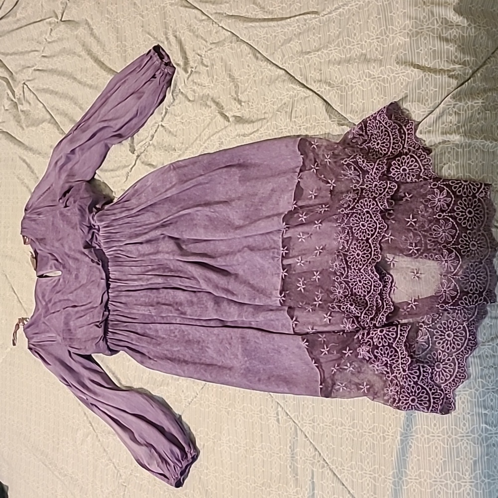 🔥 143 Story purple dress